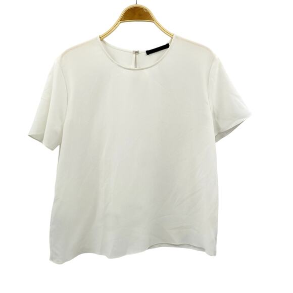 Jenni Kayne L White crepe Blouse - Picture 2 of 7